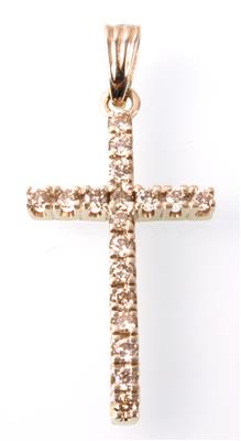 Brillantkreuz zus. ca. 0,55 ct - Gioielli