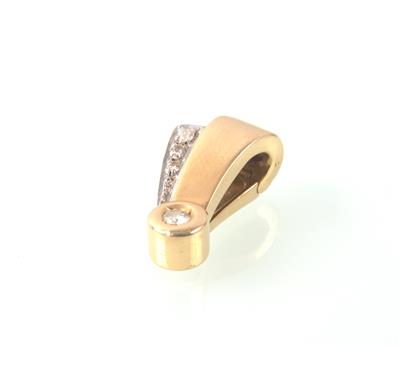 Brillantanhänger zus. ca. 0,10 ct - Jewellery