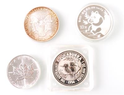 4 Silbermünzen - Schmuck Onlineauktion