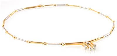 Brillantcollier zus. ca. 0,35 ct - Gioielli