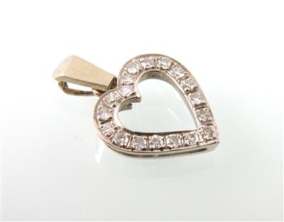 Diamantanhänger zus. ca. 0,25 ct - Schmuck Onlineauktion