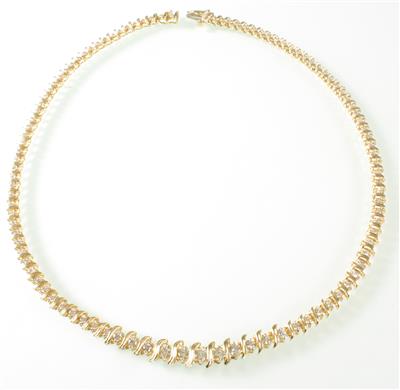 Brillantcollier zus. ca. 5,00 ct - Gioielli