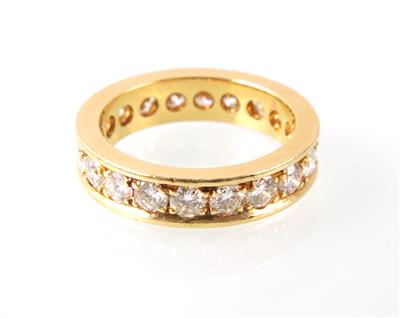 Brillantmemoryring zus. ca. 2 ct - Klenoty