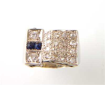 Brillant/Diamantring zus. ca.0,45 ct - Klenoty