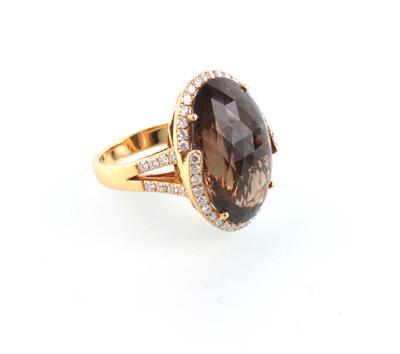 Rauchqaurz Brillant Ring - Schmuck online auction