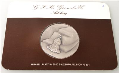 Silbermedaille "Salvador Dali" - Schmuck online auction