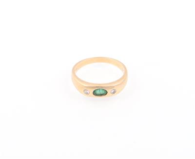 Smaragd Brillant Ring - Klenoty
