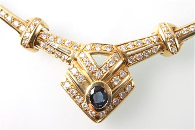 Brillantcollier zus. 0,79 ct - Klenoty