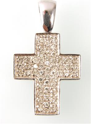 Diamantkreuz zus. ca. 0,25 ct - Jewellery