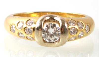 Brillantring zus. ca. 0,85 ct - Sale - auction