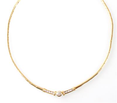 Brillantcollier zus. ca. 0,80 ct - Schmuck