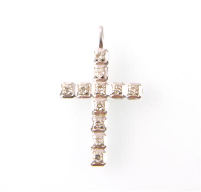 Diamantkreuz zus. ca. 0,20 ct - Jewellery
