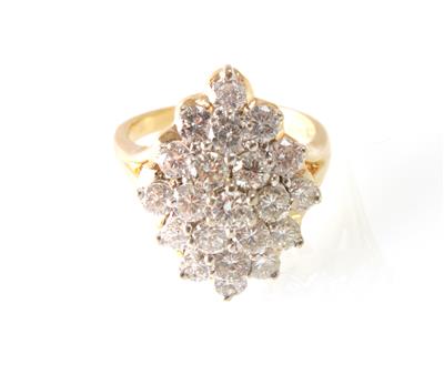 Brillantring zus. ca. 3,20 ct - Gioielli