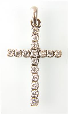 Brillantkreuz zus. ca 0,65 ct - Gioielli