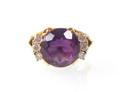 Brillantring zus. ca. 0,40 ct - Schmuck und Uhren