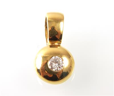 Brillantanhänger ca. 0,20 ct - Jewellery and watches