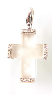 Brillantkreuz zus. ca. 0,15 ct - Gioielli e orologi