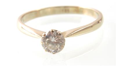 Brillantsolitär ca. 0,65 ct - Jewellery and watches