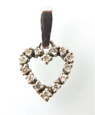 Diamantanhänger zus. ca. 0,25 ct - Jewellery and watches