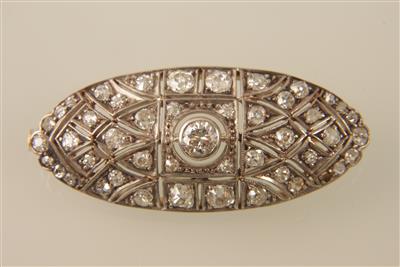 Brillant-Diamantbrosche zus. ca. 1,20 ct - Jewellery and watches