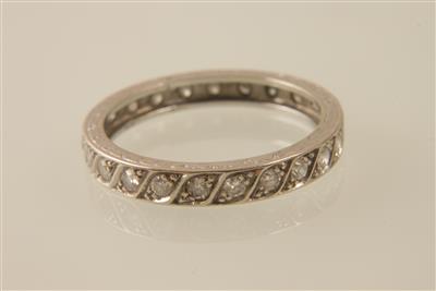 Brillantmemoryring zus. ca. 0,70 ct - Jewellery and watches
