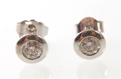 Brillantohrstecker zus. 0,50 ct - Schmuck und Uhren