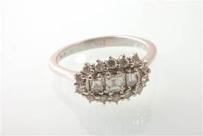 Brillant-Diamantring zus. ca.0,60 ct - Jewellery and watches