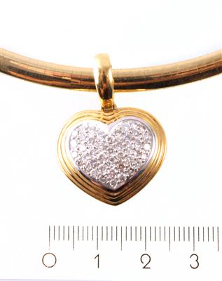 Brillantcollier zus. 1 ct - Klenoty a náramkové