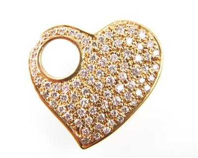Brillant Diamant Anhänger "Herz" - Schmuck, Uhren und Antiquitäten