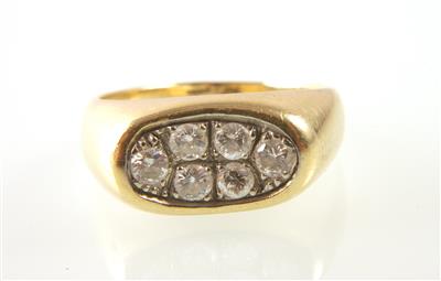Brillantring zus. ca 0,50 ct - Jewellery, watches and antiques