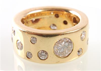 Brillantring zus. ca 2,60 ct - Jewellery, watches and antiques