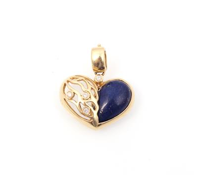 Brillant Lapis Lazuli Anhänger "Herz" - Jewellery and watches