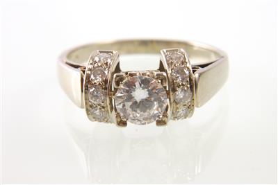 Brillantring zus. ca. 0,80 ct - Schmuck, Uhren und Antiquitäten