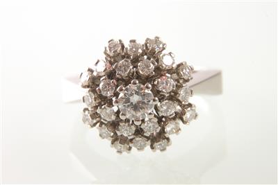 Brillantring zus. ca. 1 ct - Klenoty a náramkové