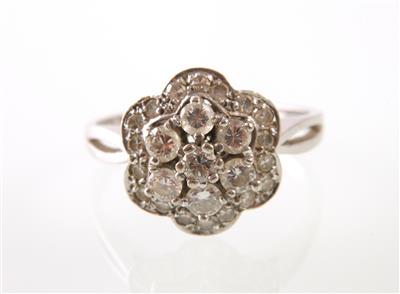 Brillant/Diamantring zus. ca.0,78 ct - Jewellery and watches