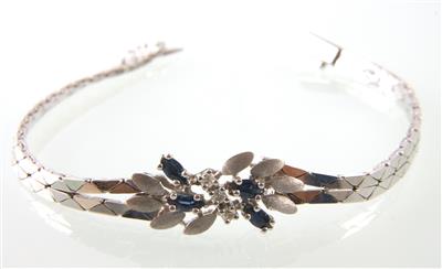 Saphir-Diamantarmkette - Klenoty a náramkové