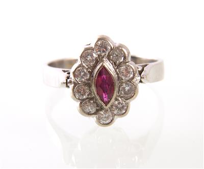 Brillantring zus. ca. 0,30 ct - Uhren, Schmuck und Antiquitäten