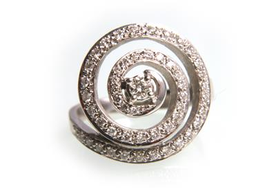 Brillantring zus. ca 0,45 ct - Uhren, Schmuck und Antiquitäten