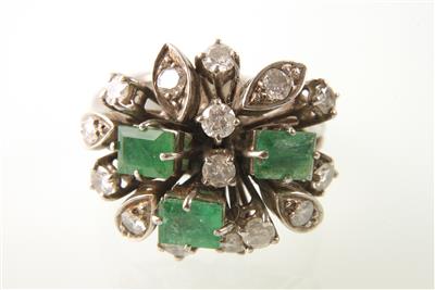 Brillantring zus. ca. 0,75 ct - Uhren, Schmuck und Antiquitäten