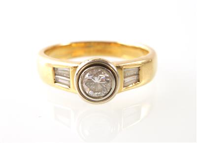 Brillant/Diamantring zus. ca.0,45 ct - Paintings, jewellery and watches