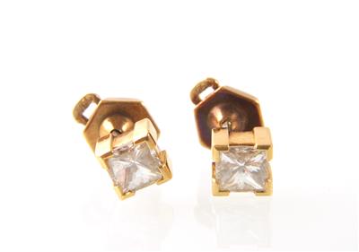 Diamantohrstecker zus. ca. 1,20 ct - Dipinti, gioielli e orologi