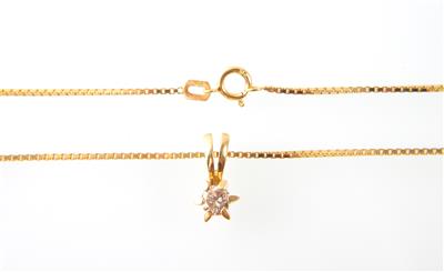 Brillantcollier 0,25 ct - Schmuck und Uhren