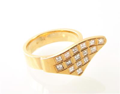 Diamant-Ring zus. ca. 0,75 ct - Gioielli, orologi e antiquariato