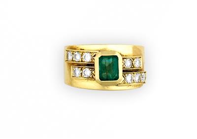Smaragd Brillant Ring - Gioielli e orologi