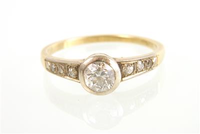 Brillant/Diamantring zus. ca.0,55 ct - Jewellery and watches