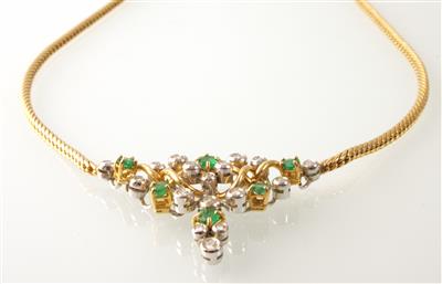 Brillantcollier zus. ca.0,45 ct - Gioielli e orologi