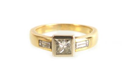 Diamant Ring zus. ca. 0,70 ct - Jewellery and watches