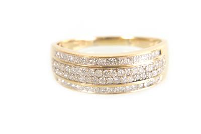 Brillant/Diamantring zus. ca.0,80 ct - Jewellery and watches