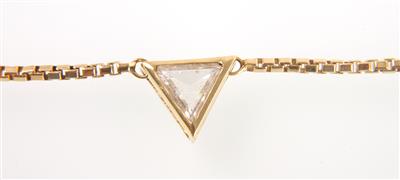 Diamantcollier ca. 0,45 ct - Schmuck und Uhren