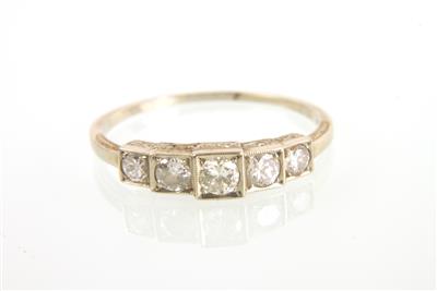 Brillant-Diamantring zus. ca. 0,50 ct - Schmuck und Uhren